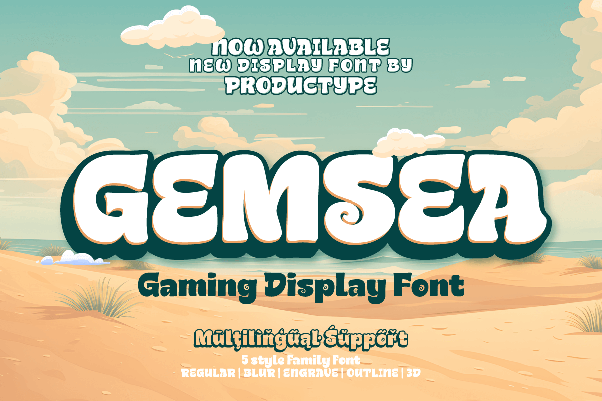 Gemsea – Display Font - Productype